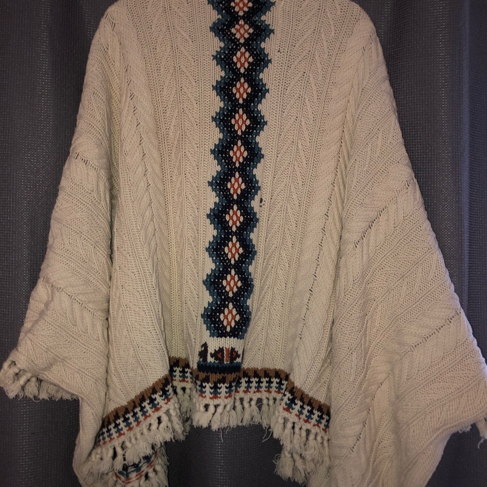 Boho Poncho Sweater